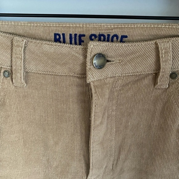 Blue Spice Courdaroy Jeans Flare Cut Size 9 Tan Pants Fall Fashion Brown Sz Nine - Picture 3 of 6